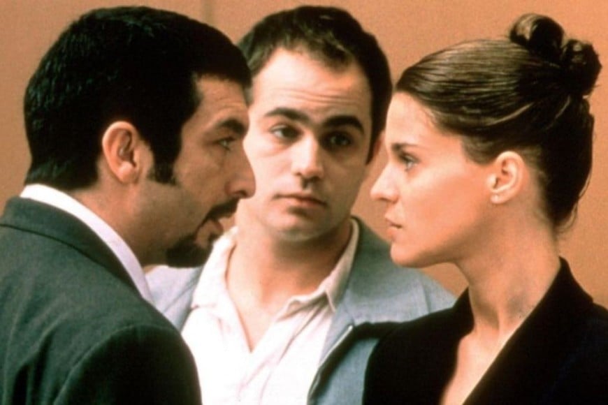 Ricardo Darín, Gastón Pauls y Leticia Brédice en “Nueve reinas”, de Fabián Bielinsky