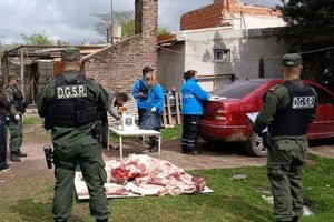 Parte de la mercadería decomisada.