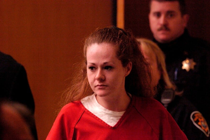A picture taken on December 4, 2007 shows death row inmate Christa Pike entering a Knox County Criminal Court in Knoxville, Tennessee, US., obtained by Reuters on September 30, 2026.  J. Miles Cary/ Knoxville News Sentinel/USA TODAY NETWORK via REUTERS NO RESALES. NO ARCHIVES. MANDATORY CREDIT.     TPX IMAGES OF THE DAY