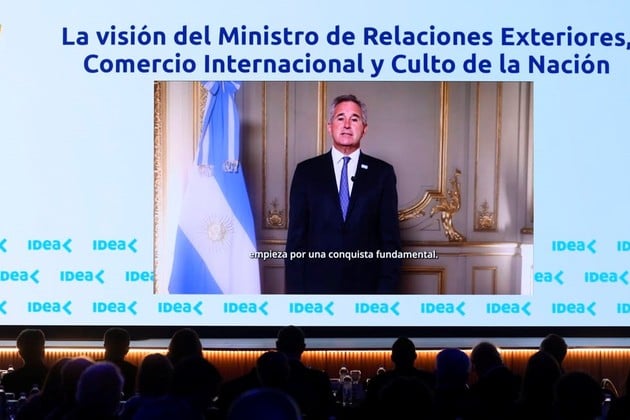 El Canciller habló a través de un video grabado.