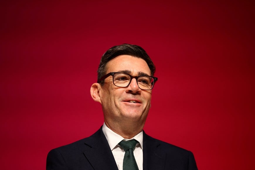 British Prime Minister Andy Burnham reacts at the end of Britain's Labour Party's annual conference, in Liverpool, Britain, September 30, 2026. REUTERS/Phil Noble