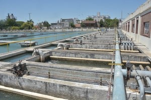 La planta potabilizadora de Assa en barrio Candioti Sur. Flavio Raina.