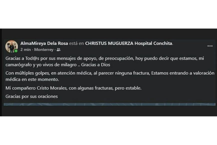 periodistas atropellados