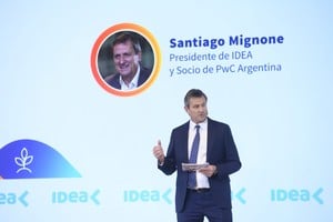 Santiago Mignone presidente de IDEA. Crédito: Coloquio IDEA
