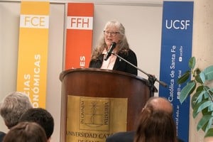 Viviana Orcellet, decana de la Facultad de Ciencias Agropecuarias de la Universidad Católica de Santa Fe.
