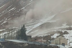 Las piedras cayeron en un sector cercano a la parroquia de la villa.