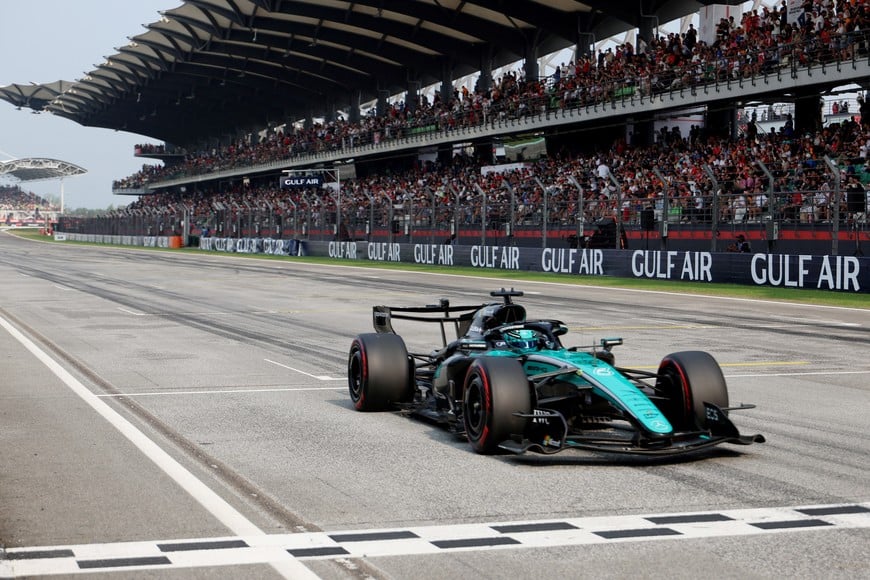 Formula One F1 - Bahrain Grand Prix - Sepang International Circuit, Sepang, Malaysia - October 3, 2026
Mercedes' George Russell during qualifying REUTERS/Annice Lyn/Pool