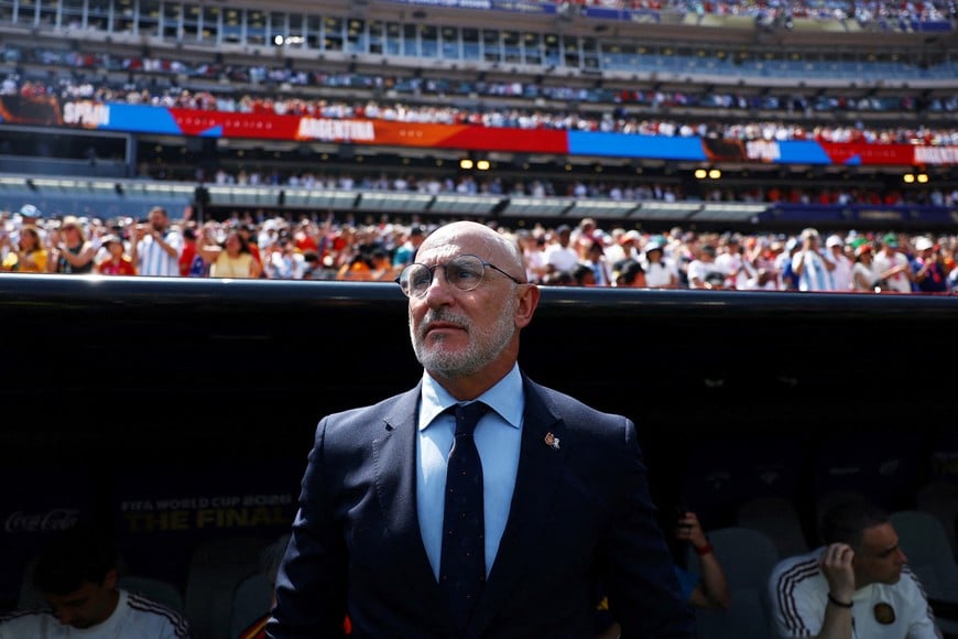 Soccer Football - FIFA World Cup 2026 - Final - Spain v Argentina - New York/New Jersey Stadium, East Rutherford, New Jersey, U.S. - July 19, 2026
Spain coach Luis De La Fuente before the match REUTERS/Kai Pfaffenbach TPX IMAGES OF THE DAY