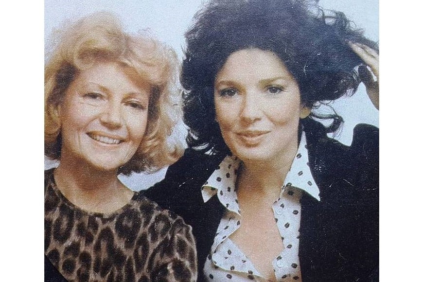 Rita Hayworth con Graciela Borges. Foto: Editorial Abril / Canal 13