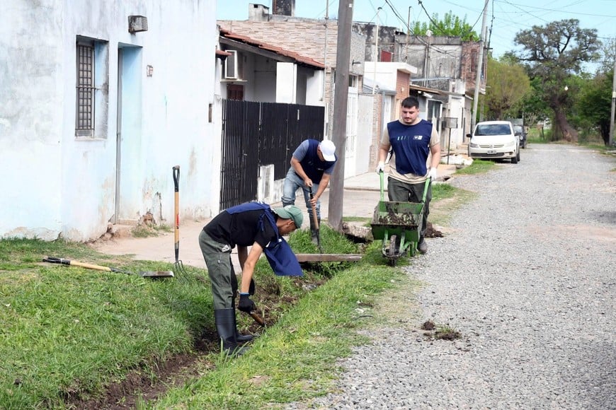 Los trabajos realizados por personal municipal. Crédito: MCSF