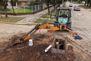 Cloacas en San Jerónimo Sud: ya se instalaron más de 17.700 metros de cañería