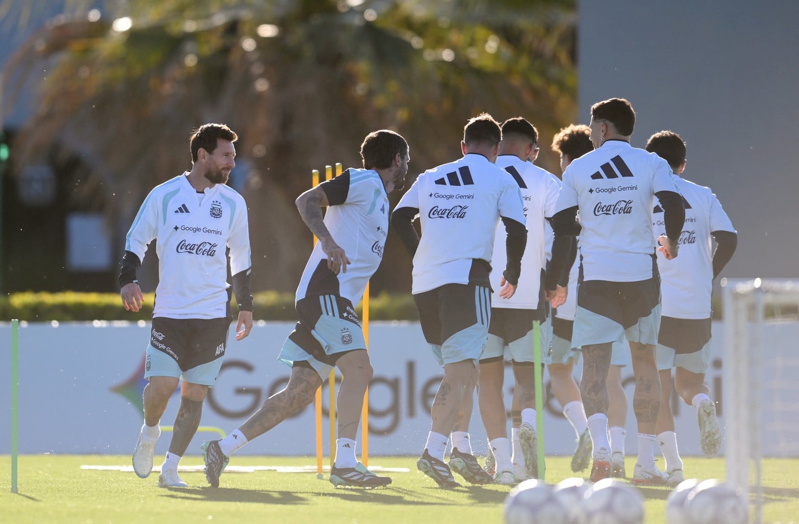 Último entrenamiento de Lionel Messi en la Selección. 