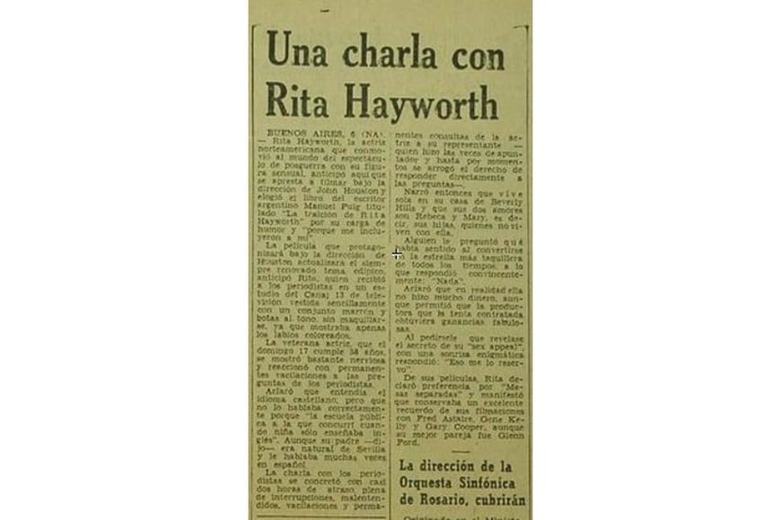 Un recorte de El Litoral que da cuenta de la visita. Foto: Archivo El Litoral