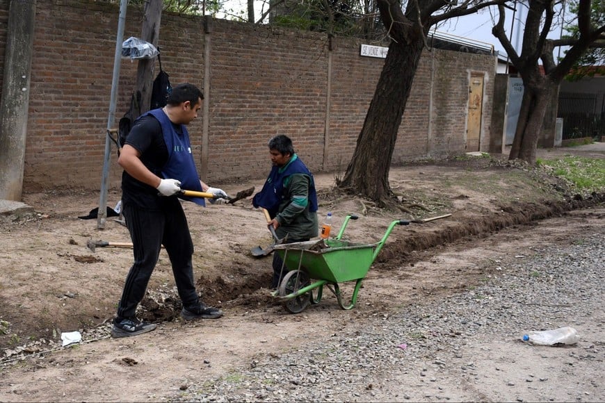 Los trabajos realizados por personal municipal. Crédito: MCSF