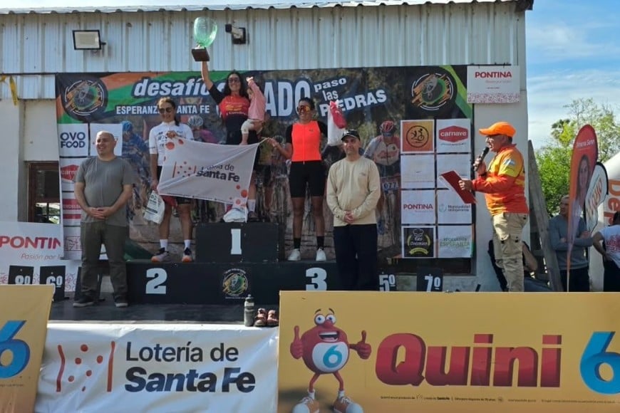La Copa Lotería de Santa Fe de
Mountain Bike sacudió Esperanza