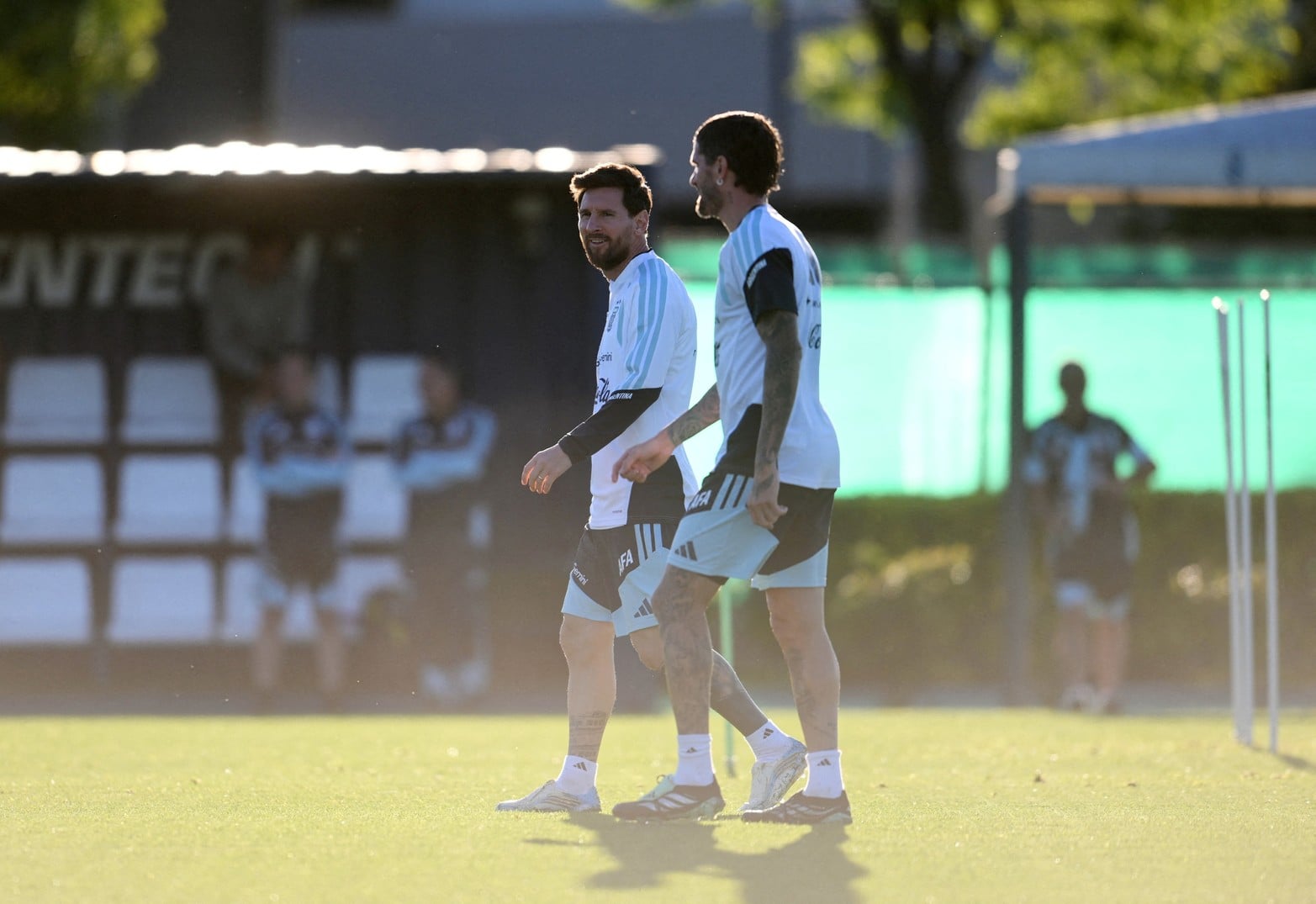 Último entrenamiento de Lionel Messi en la Selección. 