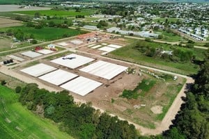 Gálvez: avanza la construcción del Centro de Entrenamiento para Bomberos