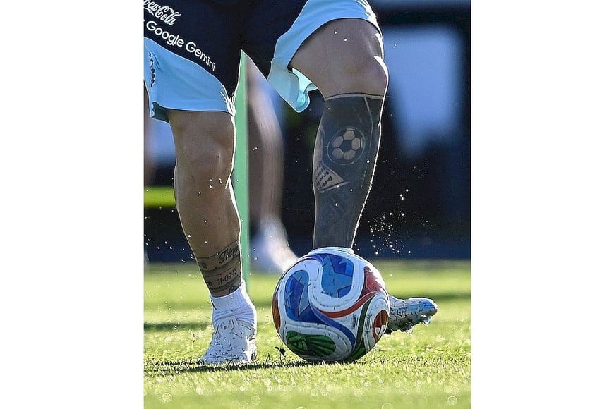 Lionel Messi entrenó por última vez con la Selección. Foto: gentileza Jano Colcerniani