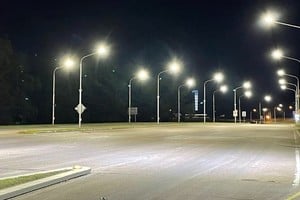 El ingreso al Túnel Subfluvial en horario nocturno. Crédito: Túnel Subfluvial