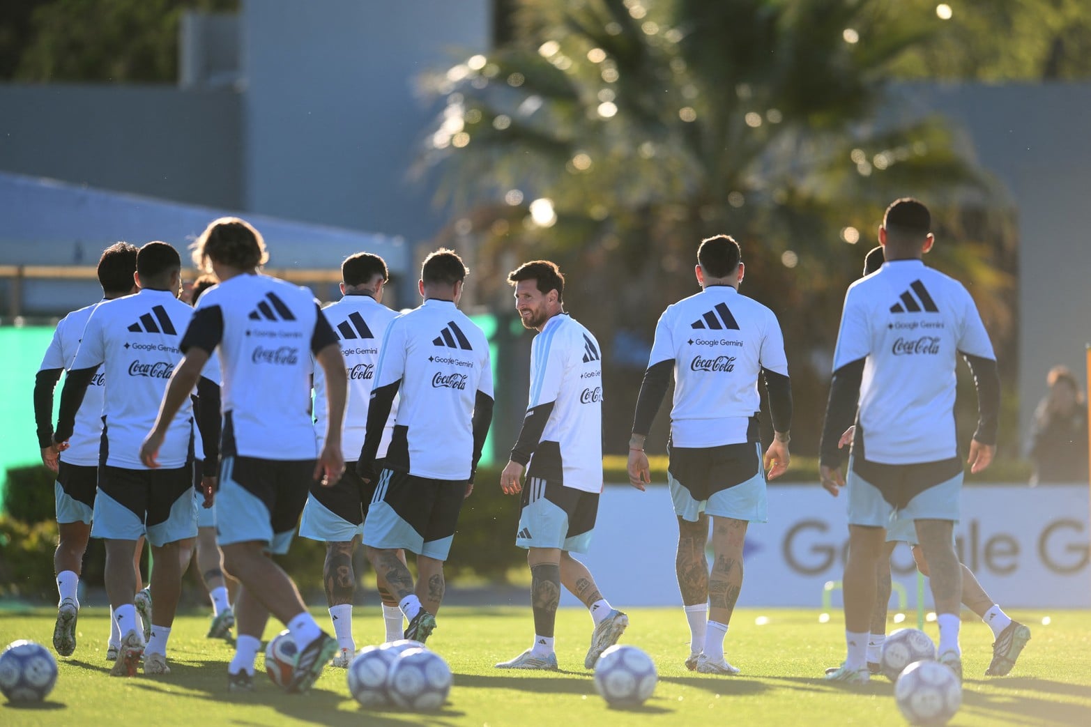 Último entrenamiento de Lionel Messi en la Selección. 