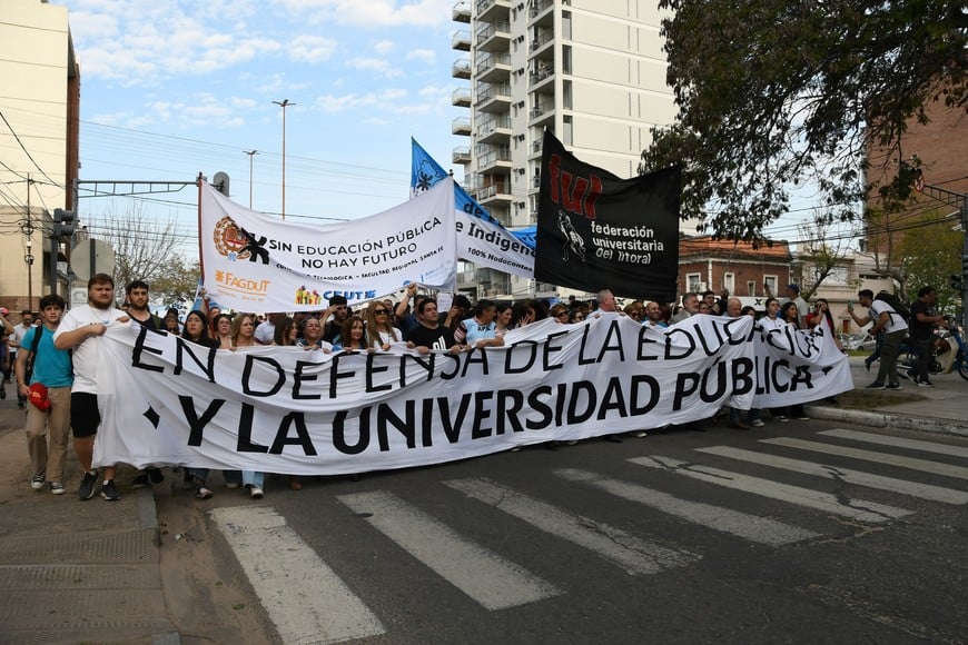Para el 15 de octubre está prevista una nueva marcha federal universitaria. Foto: Manuel Fabatía