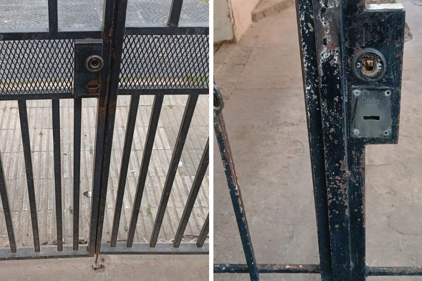robo de picaportes y medidores de gas en Guadalupe y María Selva