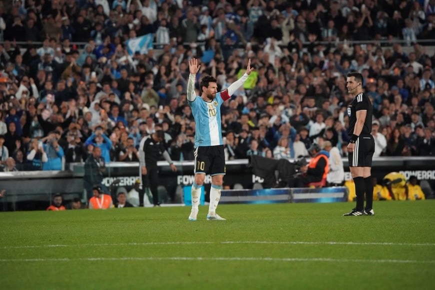 Partido despedida de Lionel Messi con la Selección Argentina. Foto: Fernando Nicola