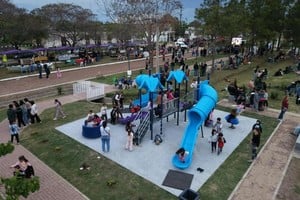 Hersilia sumó un nuevo espacio público con la puesta en valor del Paseo de la Laguna