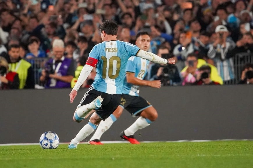 Partido despedido de Lionel Messi con la Selección Nacional. Foto: Fernando Nicola.
