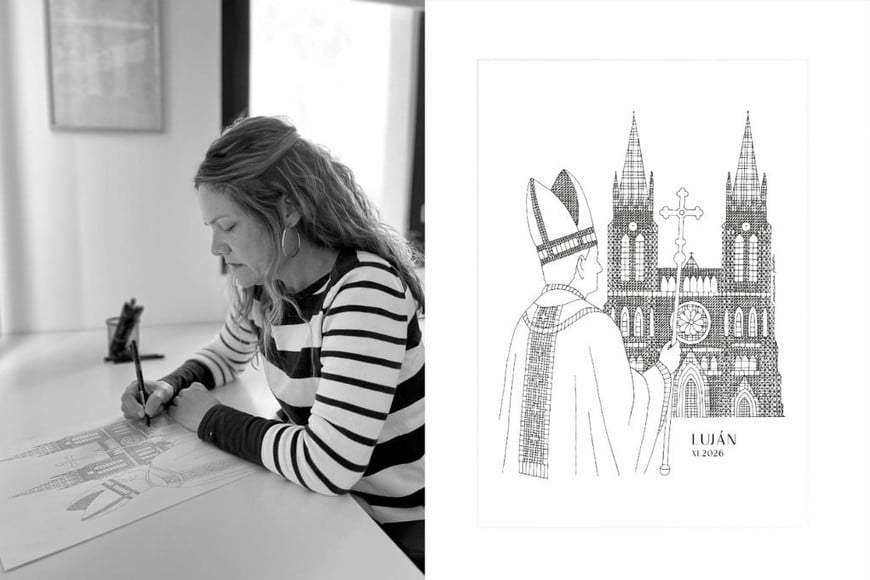 Visita de León XIV a Argentina: quién es la artista que le regalará una obra de la Basílica de Luján