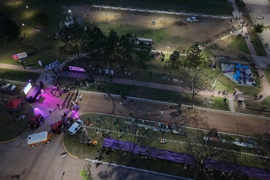 Hersilia sumó un nuevo espacio público con la puesta en valor del Paseo de la Laguna