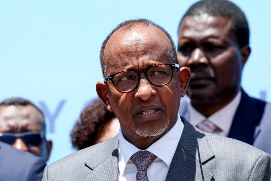Kenya's Minister of Health, Aden Duale, holds a press conference announcing the first case of Ebola in the country, in Nairobi, Kenya, October 6, 2026. REUTERS/Monicah Mwangi TPX IMAGES OF THE DAY