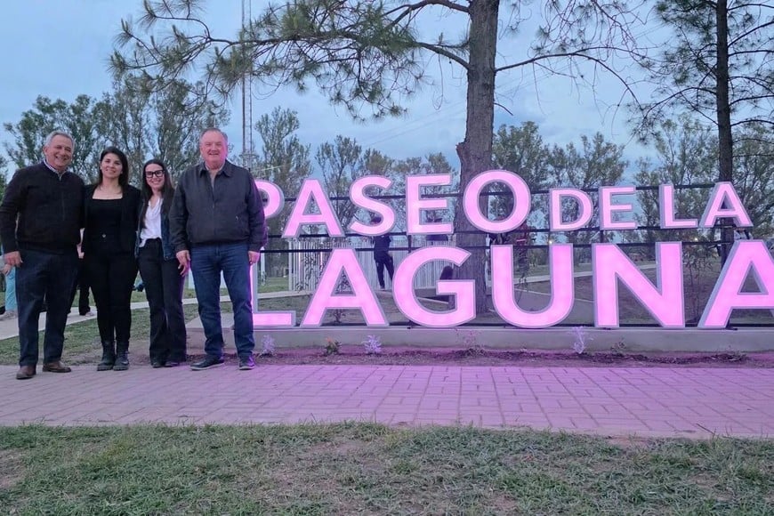 Hersilia sumó un nuevo espacio público con la puesta en valor del Paseo de la Laguna