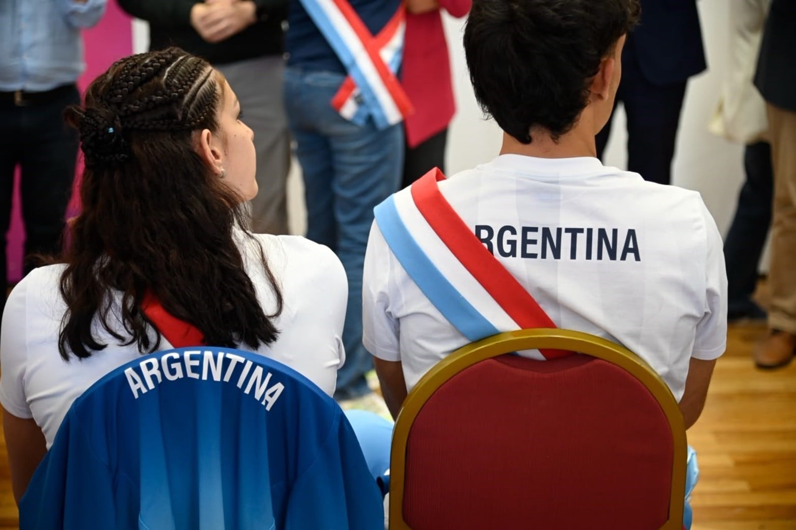 Reconocimiento de Provincia en Rosario a deportistas que participaron de los Juegos Suramericanos.