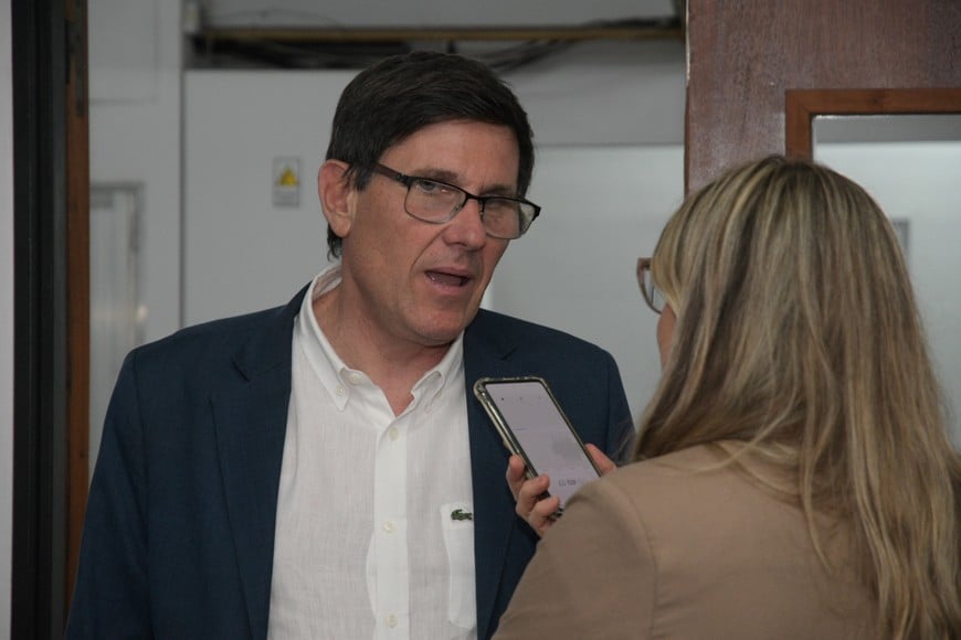 El ministro Goity cerró este martes la reunión de decanos de la UTN y dijo que se trabajaron en "concretas",  como el tema de posgrados. Foto: Manuel Fabatía