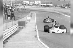 El Brabham BT 44 (Nº7) el día que Reutemann consiguió su primera victoria en la F1. Fue en Kyalami, en el GP de Sudáfrica de 1974.