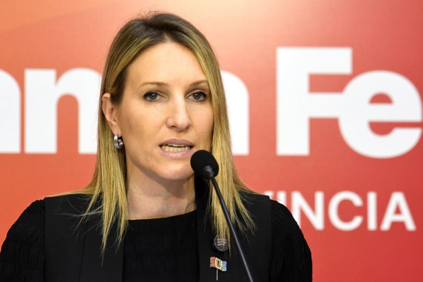 La funcionaria habló con la prensa este miércoles. Foto: Flavio Raina