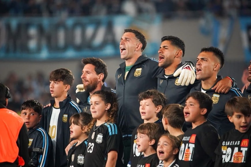 Despedida Messi en el Monumental Seleccion Argentina Benin. Foto: Fernando Nicola