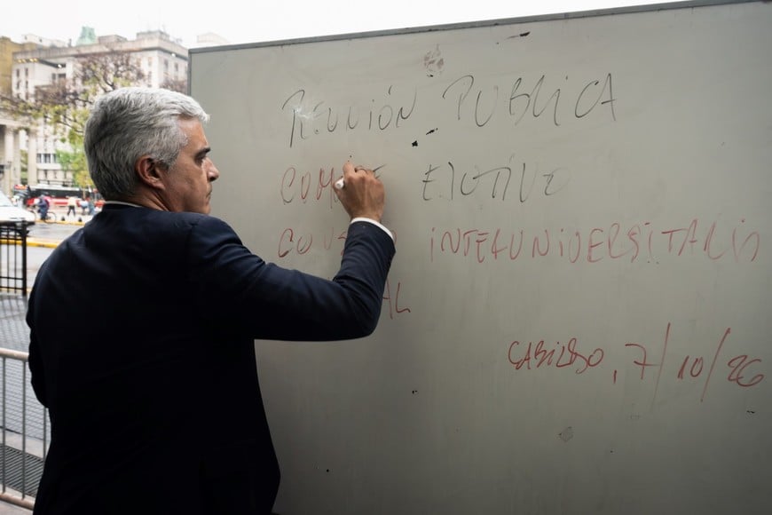 "Estamos haciendo un 'cabildo abierto'. Es insólito que hayamos llegado a este punto", dijo Franco Bartolacci, presidente del CIN. Foto: Gentileza