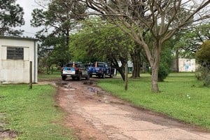 Personal policial realizó peritajes en el lugar del suceso. Foto: Gentileza