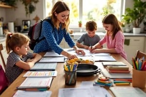 Las mujeres realizan más trabajo mental doméstico, particularmente en cuestiones relacionadas con el cuidado y crianza.