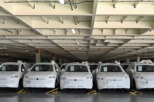 Vehículos eléctricos e híbridos en la terminal portuaria de Zárate, en la localidad de Zárate, Argentina. Crédito: Xinhua/Juan Manuel Foglia