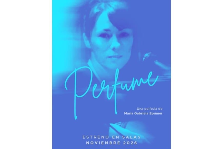 Afiche del documental “Perfume”, realizado por Lucía S. Ruiz y Andrea Testa con filmaciones realizadas por María Gabriela Epumer