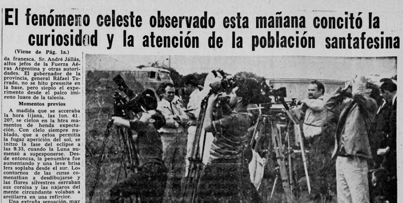 Parte de la cobertura en el diario.