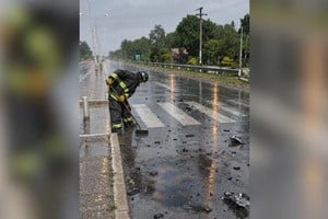 La limpieza fue fundamental para evitar nuevos accidentes de tránsito. Foto: El Litoral