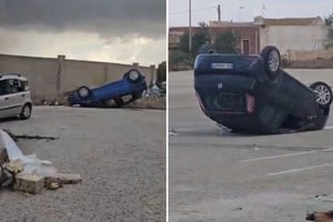 Un tornado azotó la ciudad de Marsala, en el oeste de Sicilia, Italia