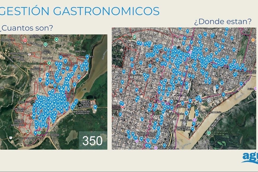 Locales gastronómicos georreferenciados por Assa que inspeccionó el 67% de ese universo.