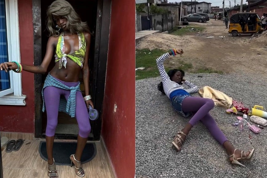 Tras cautivar al director creativo Matthieu Blazy con sus producciones urbanas en las calles de Lagos, la joven nigeriana de 22 años rompió en llanto al término de su primer ensayo oficial en el Grand Palais