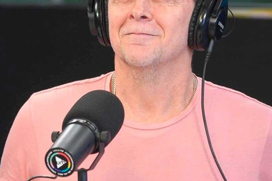 Martin conduce un ciclo radial que incomodó a la modelo.