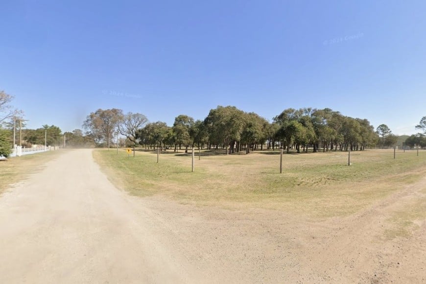 El entorno donde se ubica la capilla. Google Street View